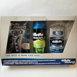 Gillette Mach3 Men's Shave Set-Razor, Shave Gel, Deodorant